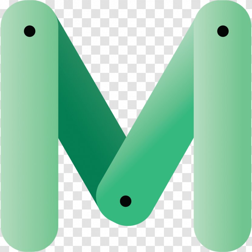 Green Letter English Alphabet Color - M Transparent PNG