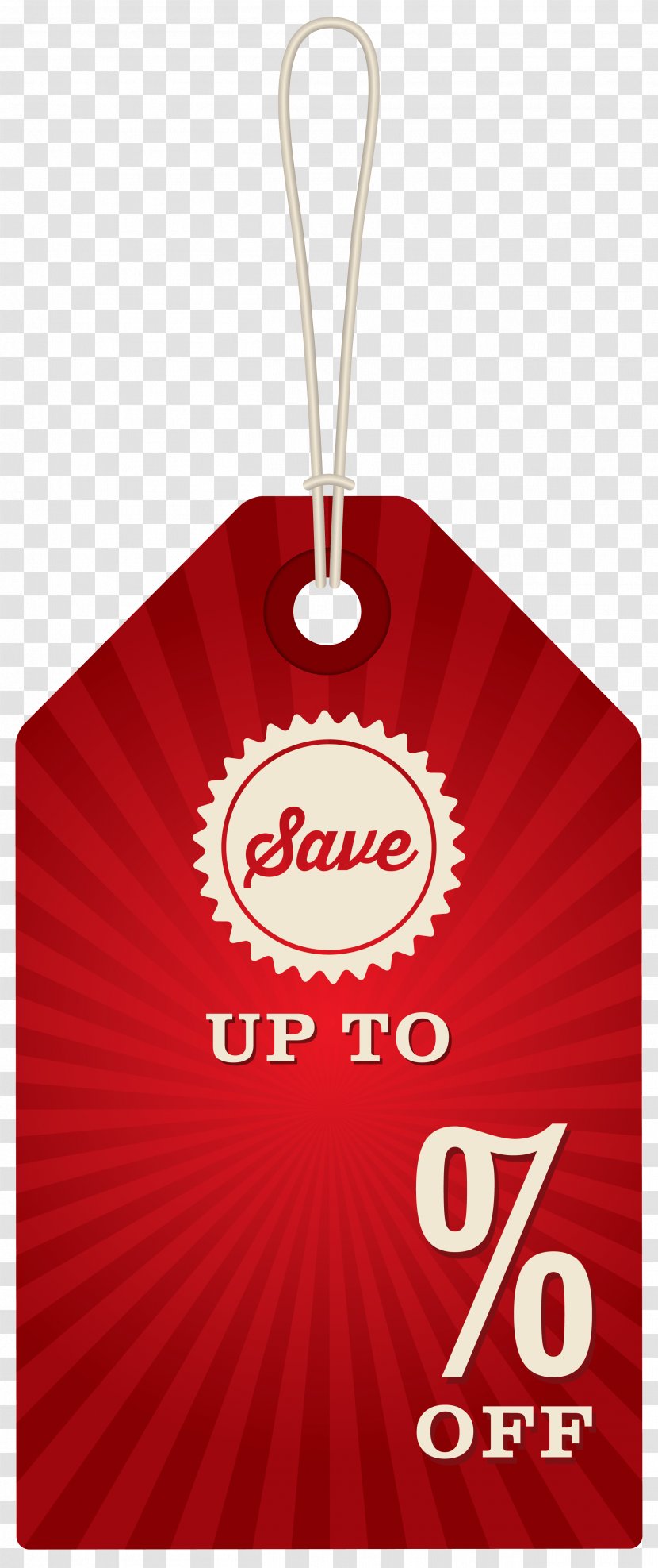 Discounts And Allowances Label Sticker Clip Art - Red Transparent PNG