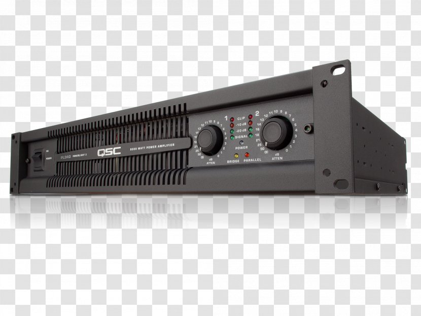Electronics Audio Power Amplifier QSC Products - Crest Transparent PNG