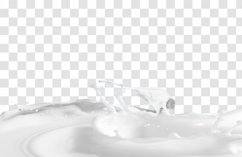 Monochrome Black And White Liquid - Drinkware - Milk Splash Transparent PNG