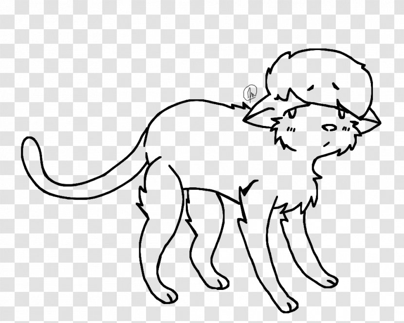 Whiskers Cat Line Art Kitten - Silhouette Transparent PNG