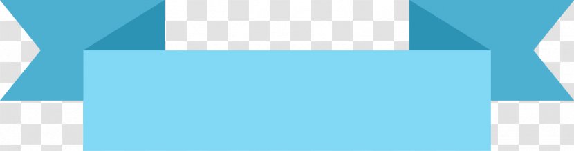 Brand Logo Font - Blue - Delicate Ribbon Banner Transparent PNG