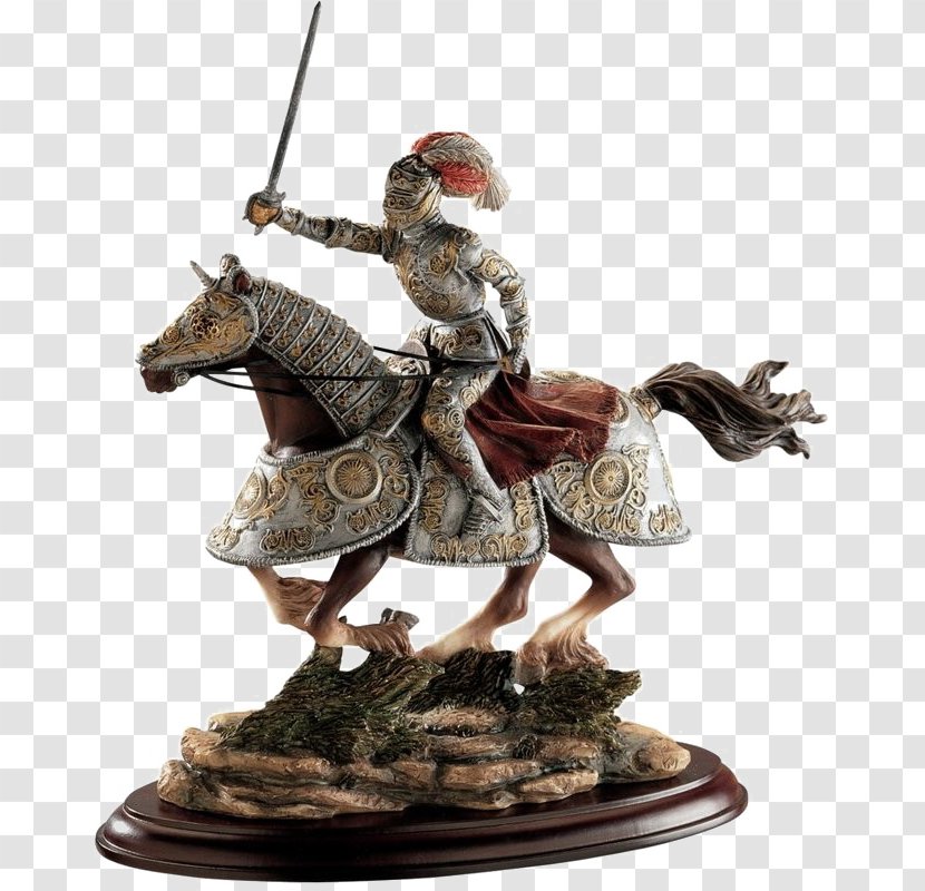 Middle Ages Knight Design Toscano Charge Statue - Jousting Transparent PNG