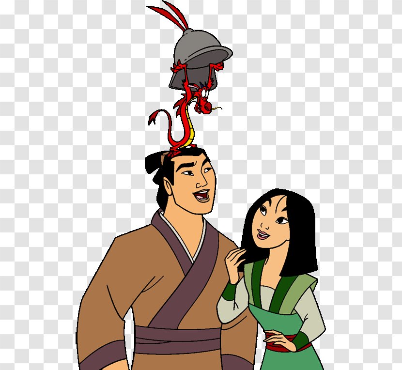 Li Shang Mulan II Mushu General - Line Art - Animation Transparent PNG