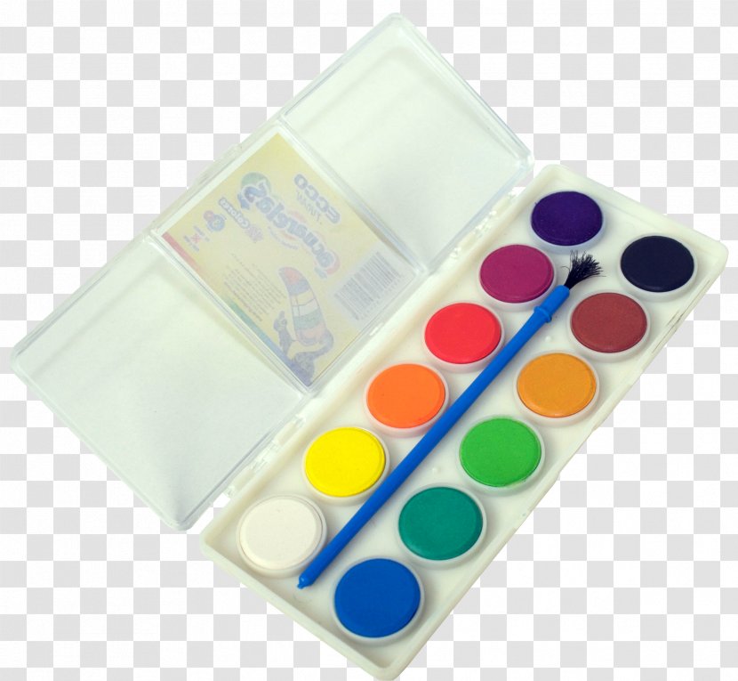 Watercolor Painting Palette Paintbrush - Pencil Transparent PNG