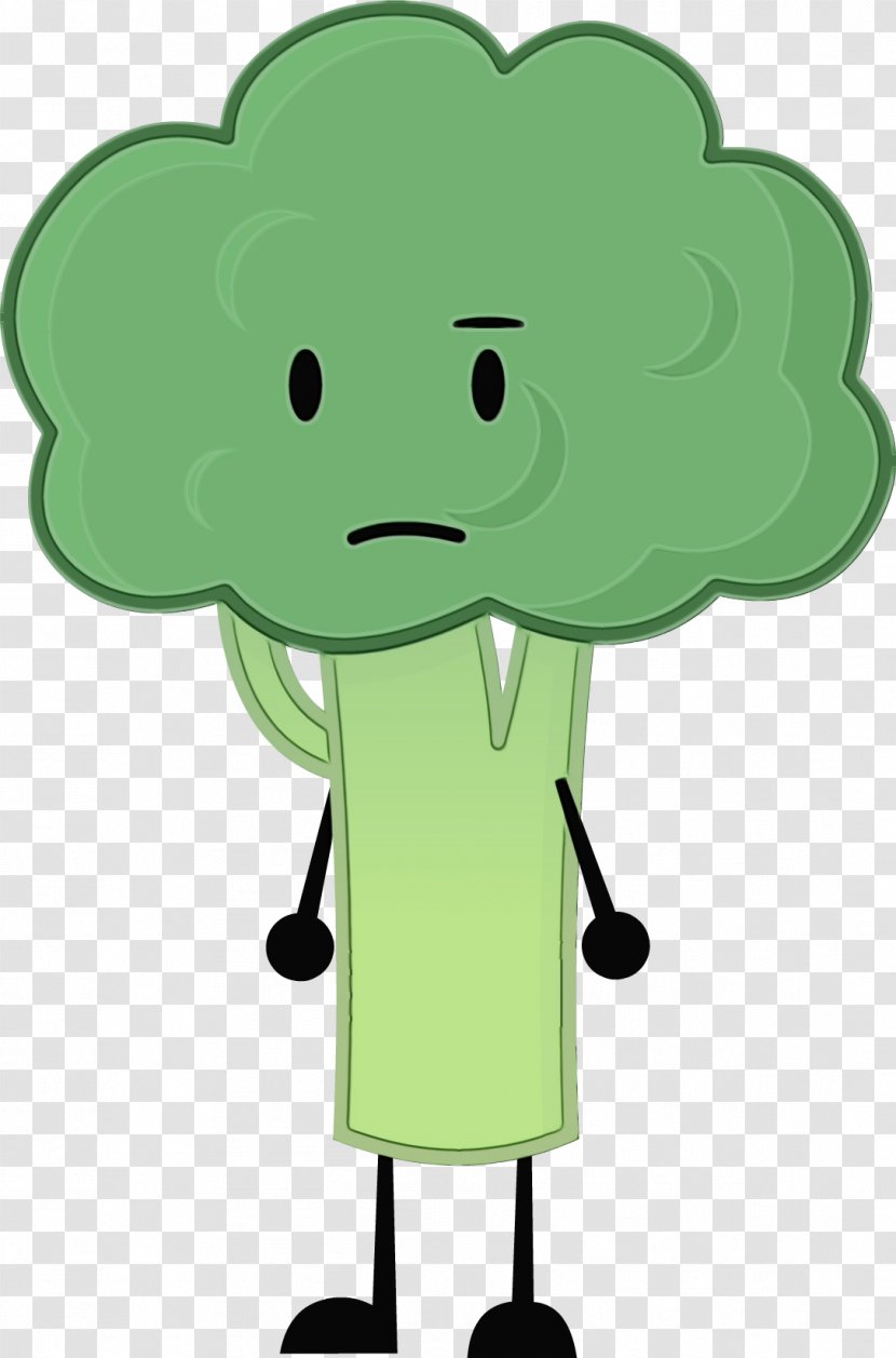 Green Leaf Background - Broccoli - Vegetable Animation Transparent PNG