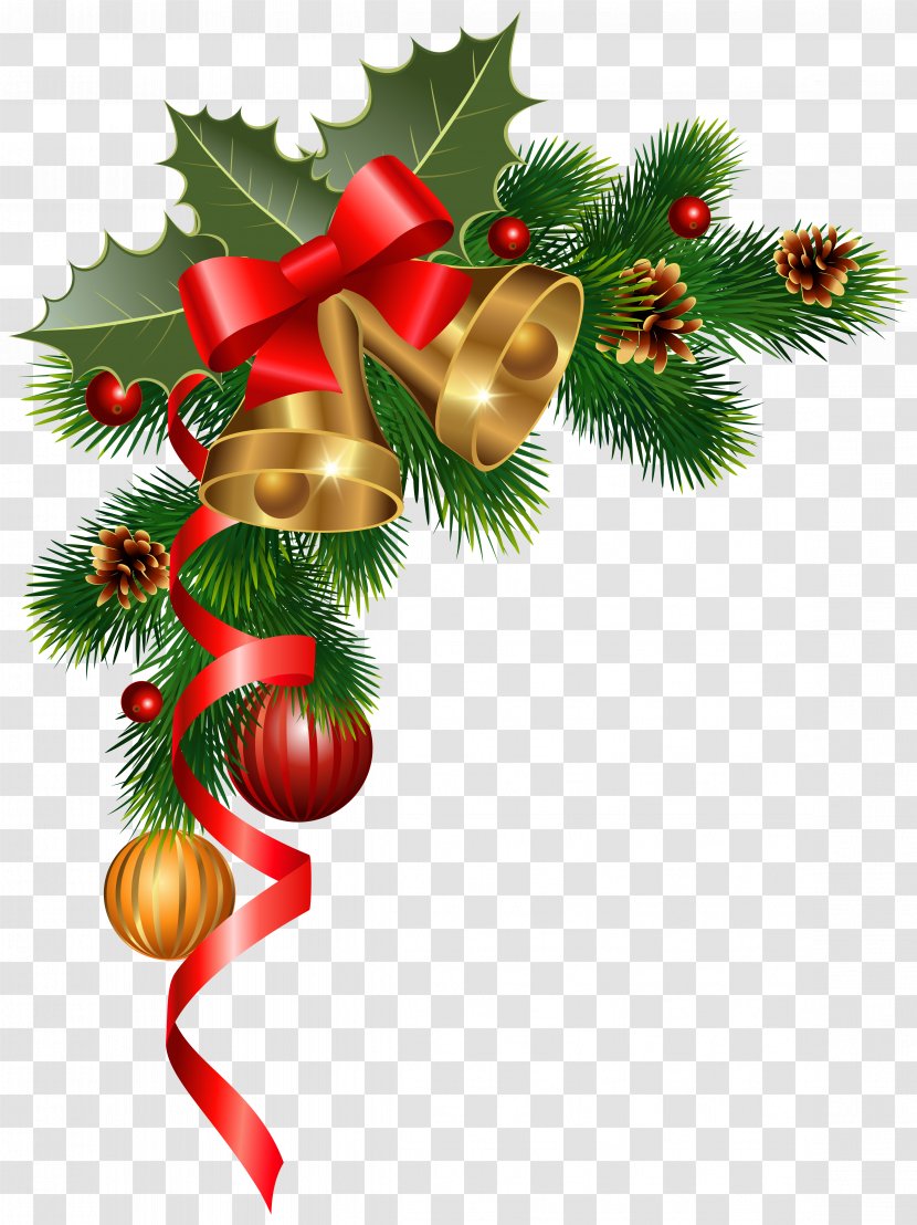 Christmas Decoration Ornament Tree Clip Art - Corner Clipart Image ...