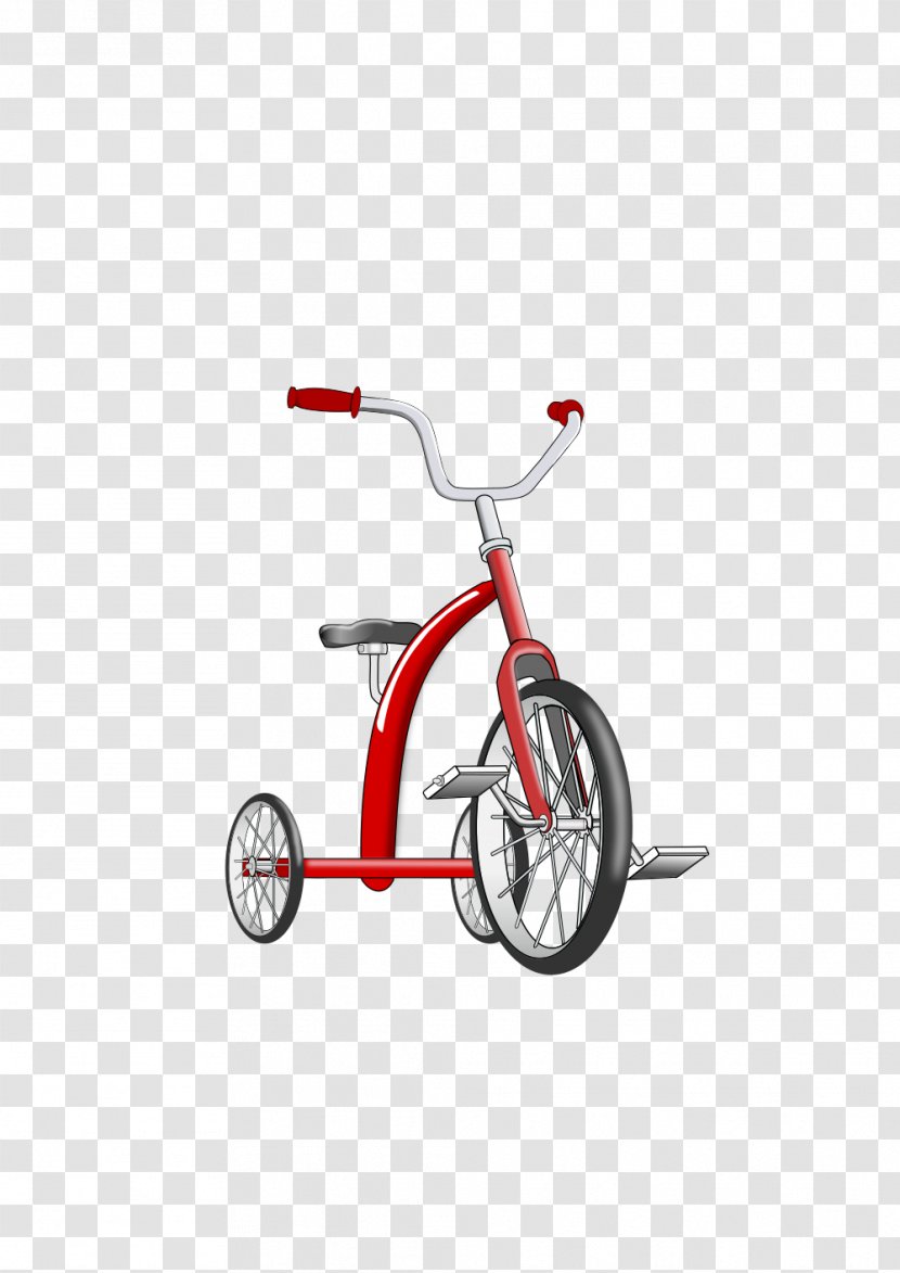 Tricycle Bicycle Vehicle Clip Art - Mode Of Transport Transparent PNG