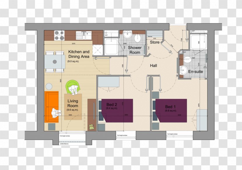 Floor Plan Edwards Estate Agents Home House Apartment - Room Transparent PNG