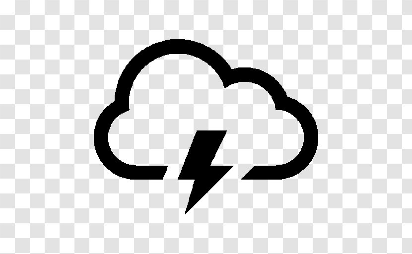 Cloud Storm Rain Lightning - Black And White - Thunder Transparent PNG