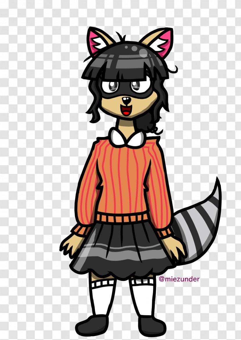 Vertebrate Costume Design Cartoon Clip Art - Fictional Character - Cute Raccoon Transparent PNG