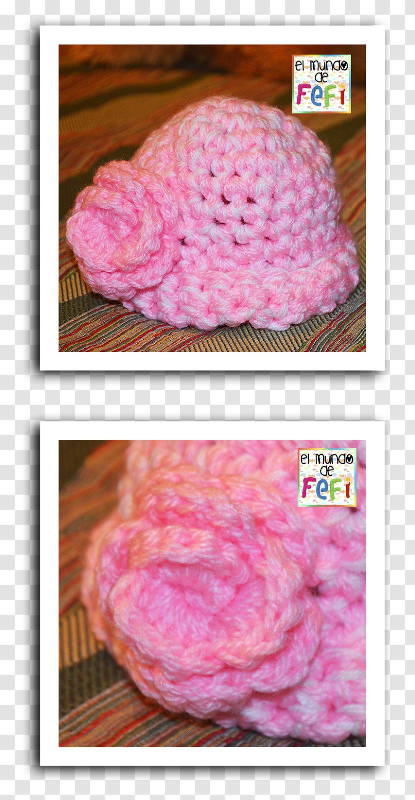 Wool Crochet Thread Yarn Pink M - Rose Flower Transparent PNG