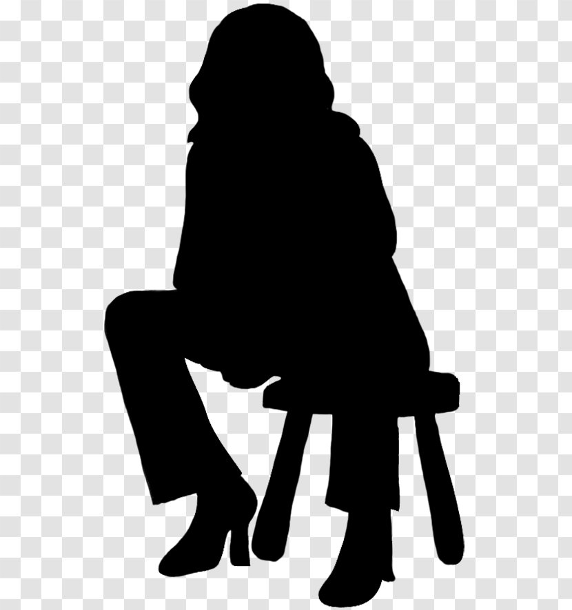 Silhouette Sitting Transparent PNG