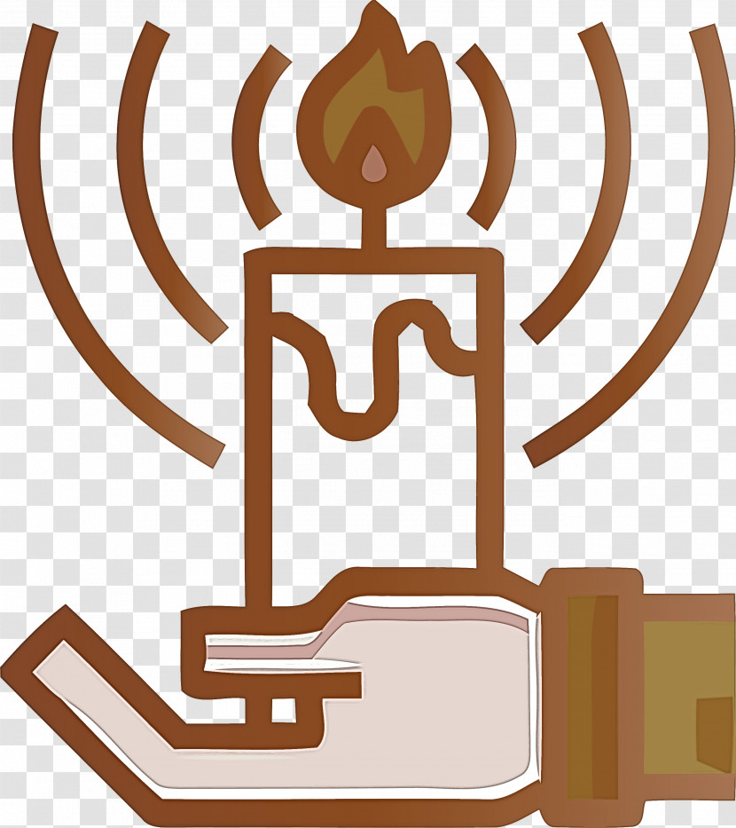 Line Symbol Menorah Candle Holder Transparent PNG