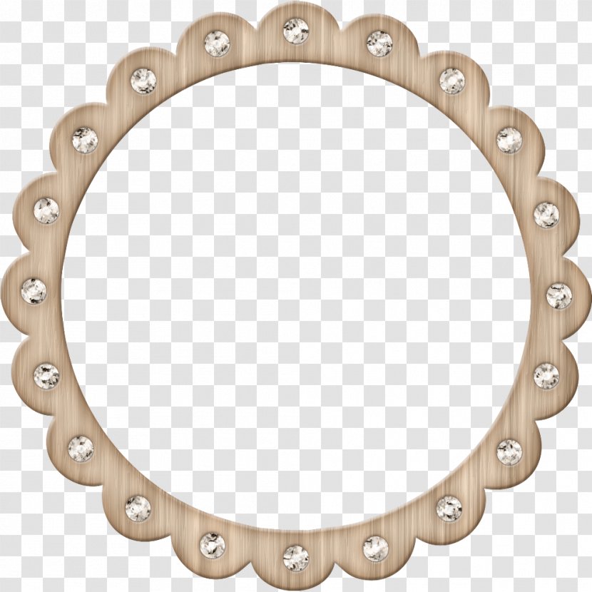 Circle Clip Art - Beige - Lace Mirror Inlay Diamond Transparent PNG