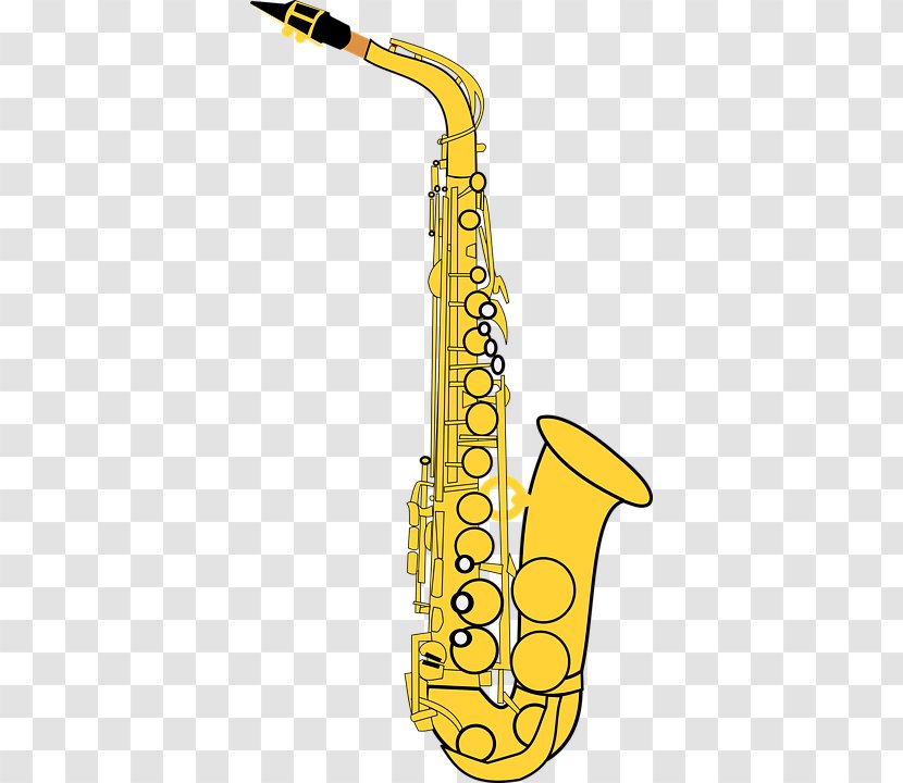 Alto Saxophone Vector Graphics Clip Art Musical Instruments - Wind Instrument - Saxofon Transparent PNG