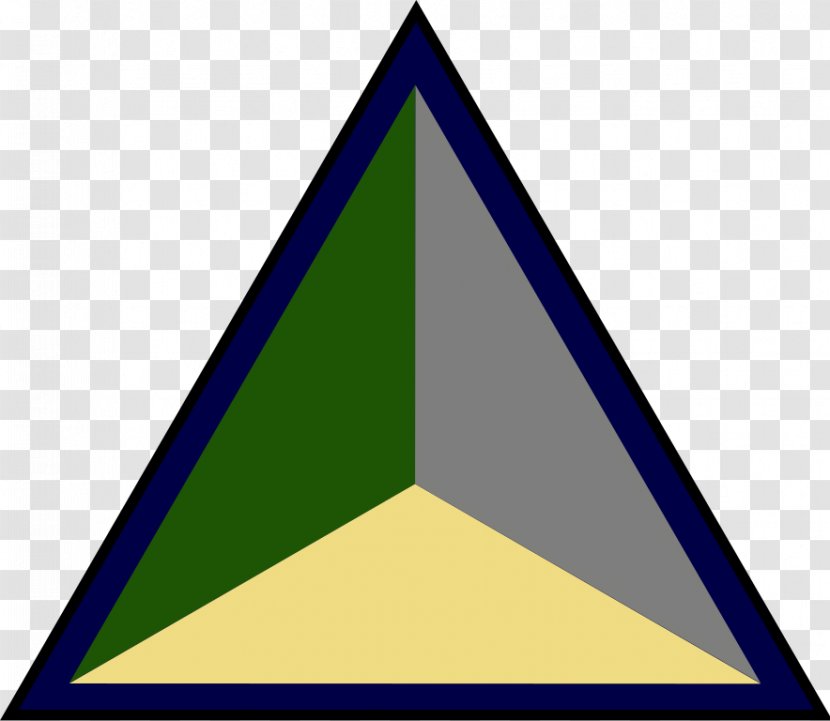 204th Independent Infantry Brigade (Home) 39th Group - Triangle - Green Border Transparent PNG