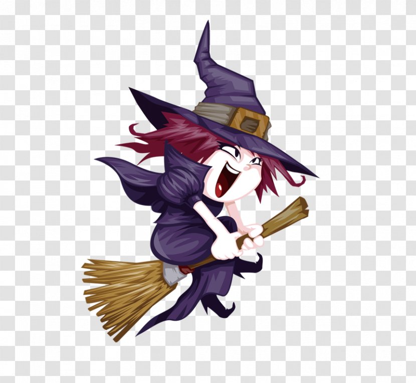 Witchcraft Cartoon Drawing Clip Art - Purple - Witch Transparent PNG