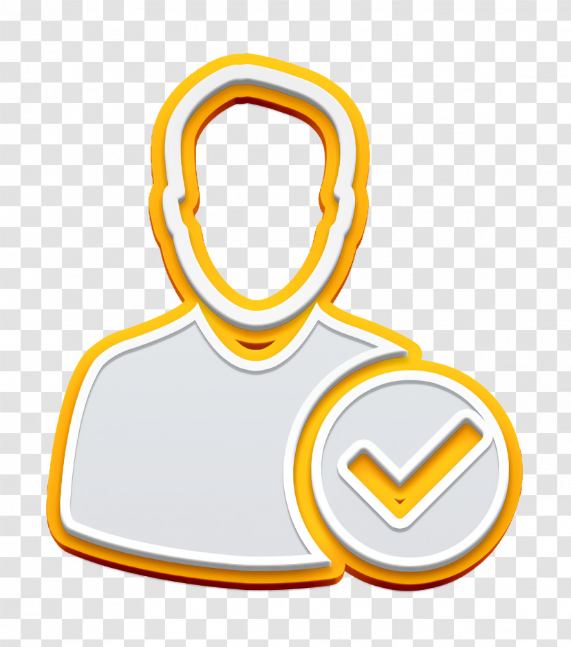 User Avatar With Check Mark Icon Admin Icon Technology Icon Transparent PNG