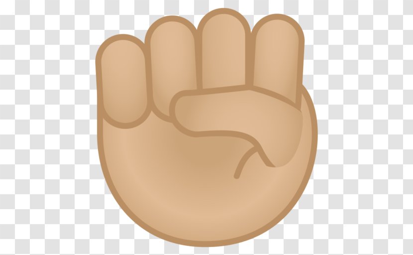 Thumb Raised Fist Emoji Punch - Emoticon Transparent PNG
