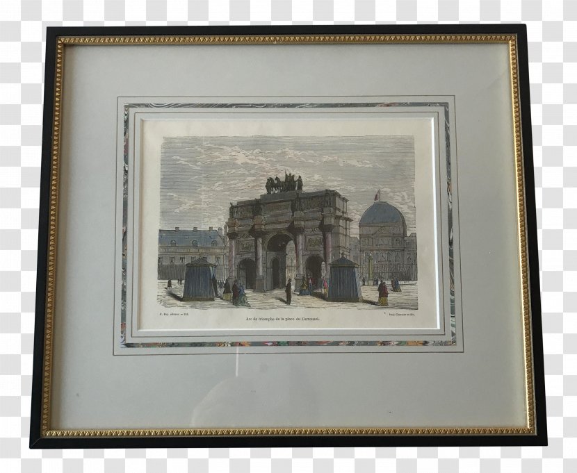 Arc De Triomphe Monument Painting Birdcage Aviary - Picture Frame - Paris Transparent PNG