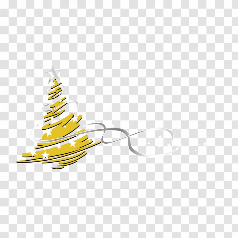 Christmas Tree - Golden Transparent PNG