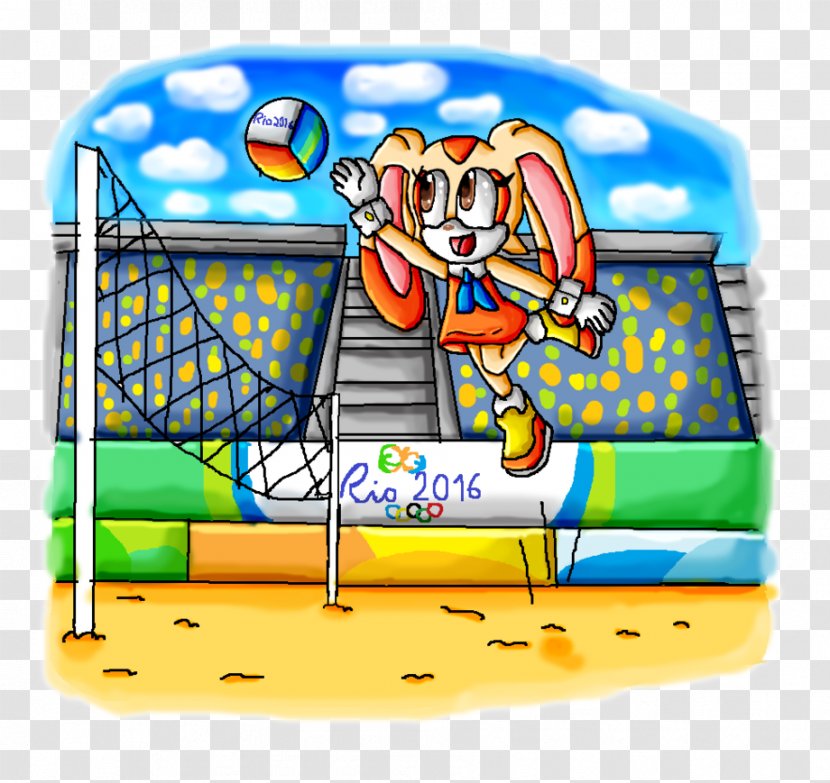 Cream The Rabbit Mario & Sonic At Rio 2016 Olympic Games Volleyball Art Transparent PNG