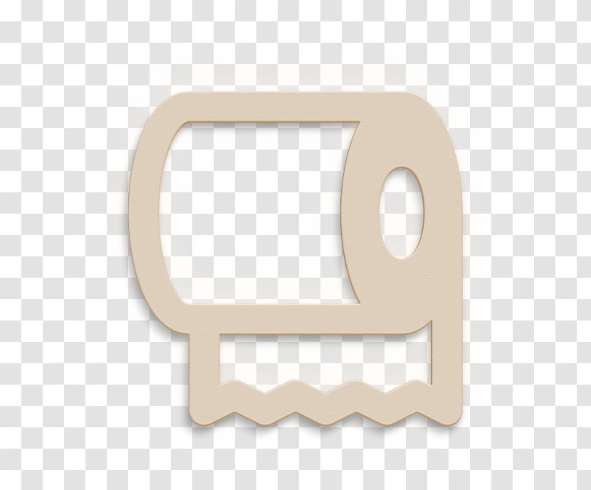 Halloween Icon Paper Toilet - Beige Rectangle Transparent PNG