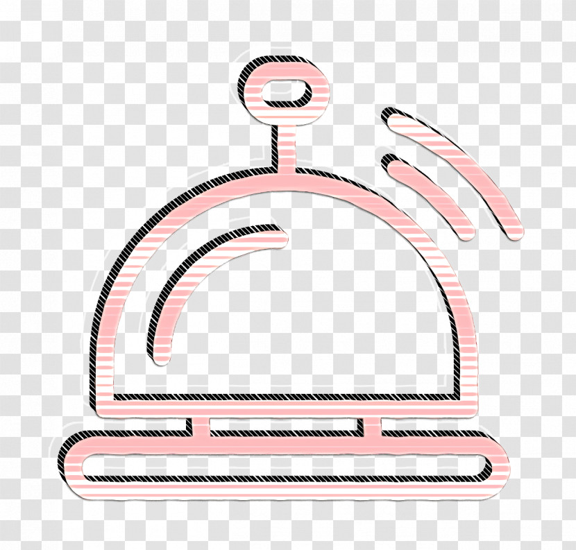 Hotel Icon Hotel Line Craft Icon Reception Bell Icon Transparent PNG