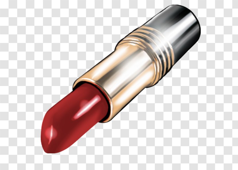 Lipstick Make-up Clip Art - Color - Red Transparent PNG