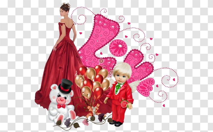 Christmas Ornament Cartoon Love Doll Transparent PNG