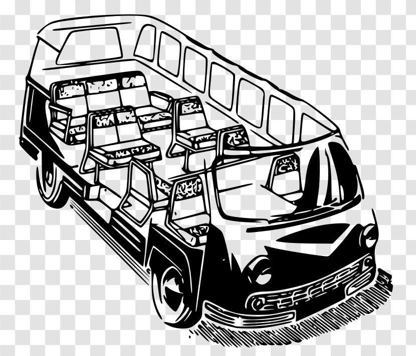 Minivan Car Clip Art - Compact - Mini Van Transparent PNG