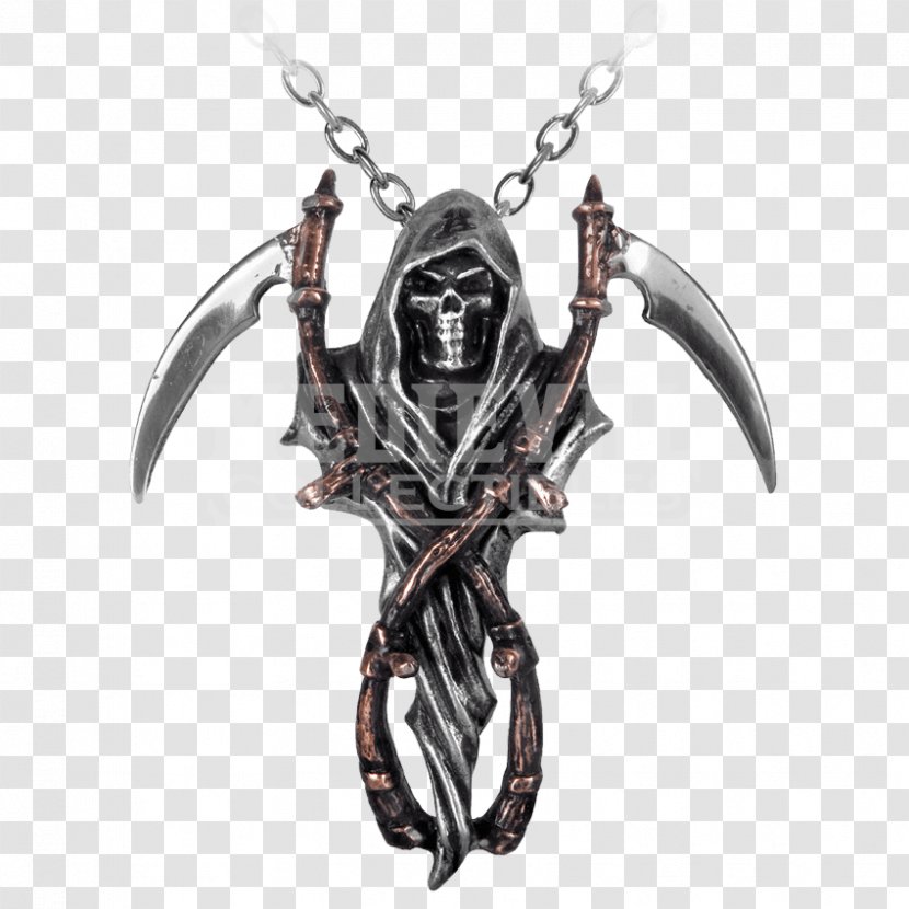 Charms & Pendants Death Necklace Clothing Pewter - Alchemy Transparent PNG