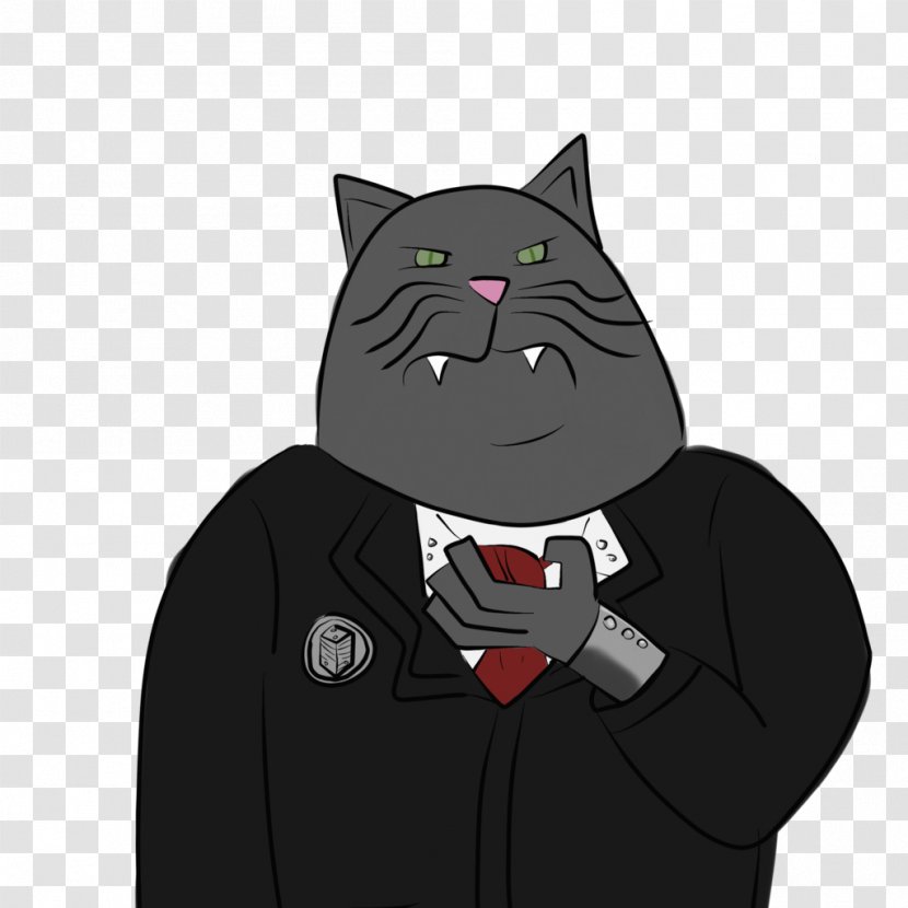 Fan Art Whiskers Drawing - Line - Lazy Fat Cat Transparent PNG