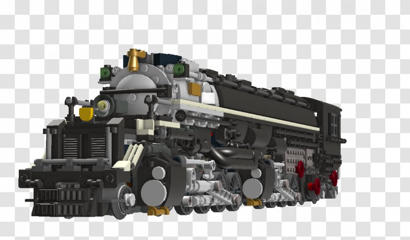 Train Engine Steam Locomotive Union Pacific Big Boy - Automotive Part - Lego Trains Transparent PNG