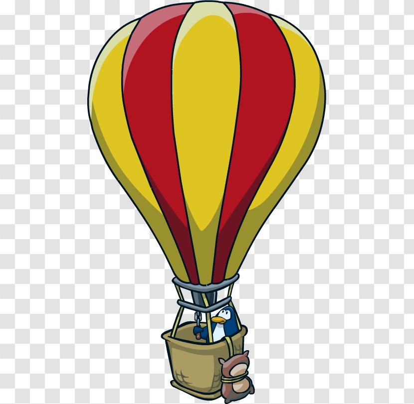 Club Penguin Hot Air Balloon Image - Ballooning Transparent PNG