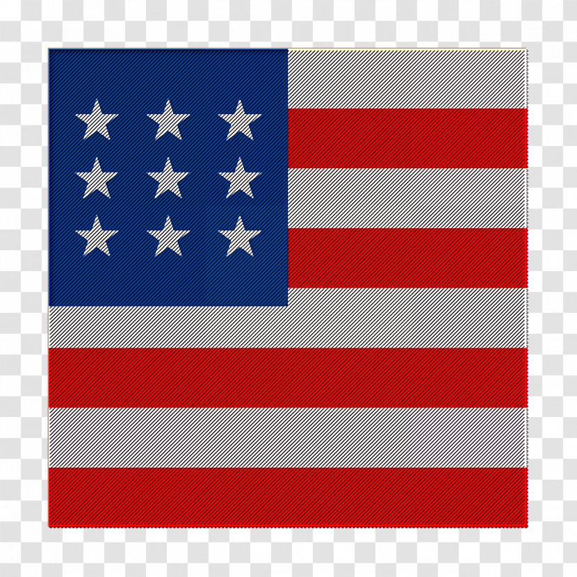Square Country Simple Flags Icon World Icon United States Of America Icon Transparent PNG
