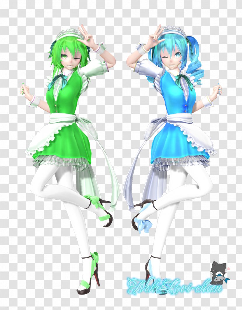 DeviantArt Megpoid Costume Illustration - Heart - Maid Miku Transparent PNG