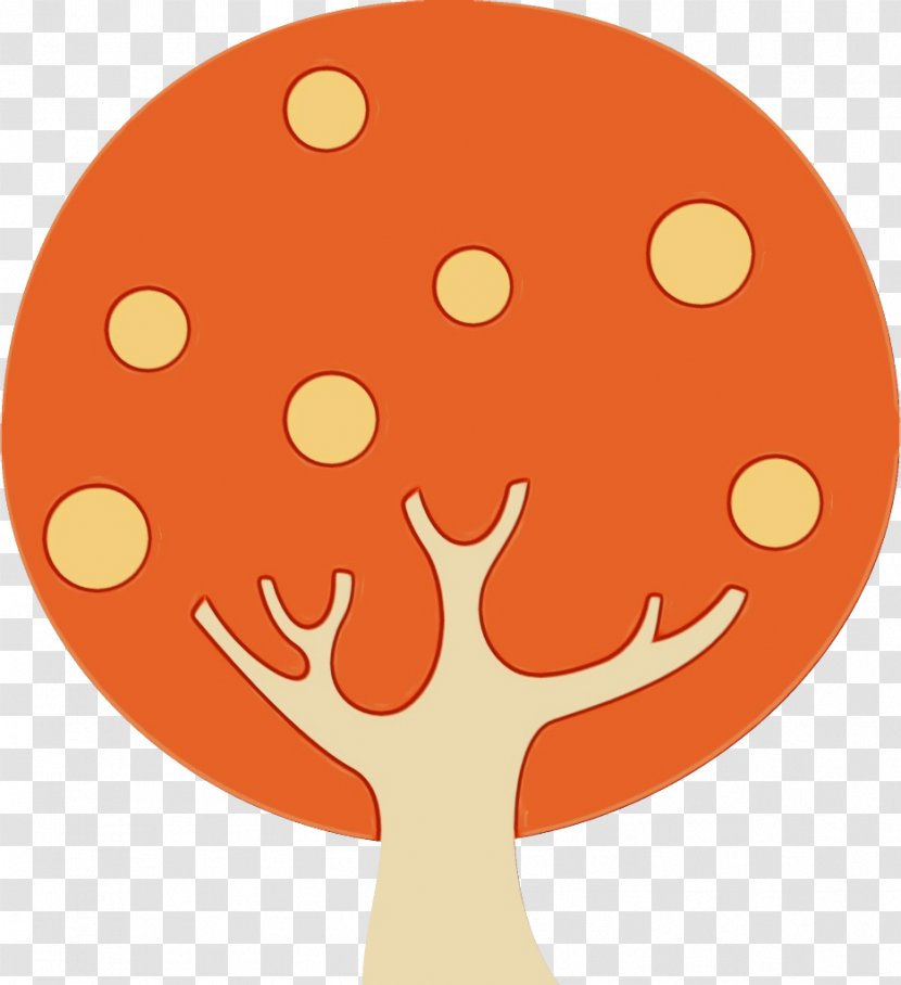 Orange - Wet Ink - Smile Transparent PNG