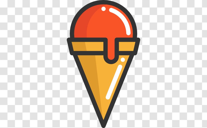 Ice Cream Cone Fast Food Vegetarian Cuisine - Yellow - Cones Transparent PNG