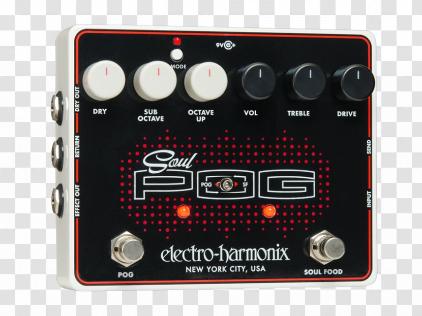 Effects Processors & Pedals Electro-Harmonix Soul POG Distortion Food - Watercolor - Guitar Transparent PNG