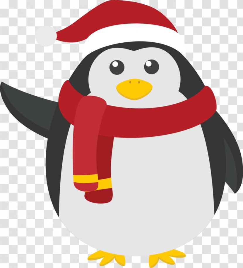 Christmas Penguin Clip Art - Android - Wearing A Hat Transparent PNG