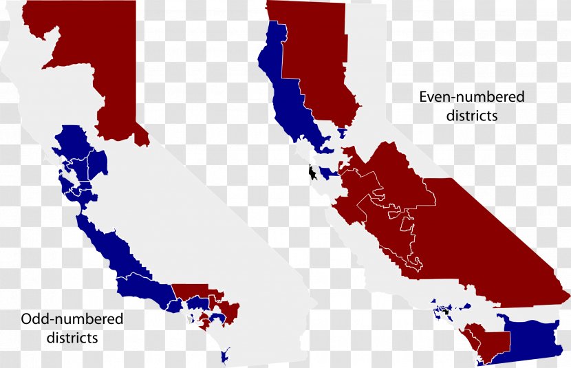 California State Senate Election, 2012 United States Election In California, 2016 - Red - Area Transparent PNG