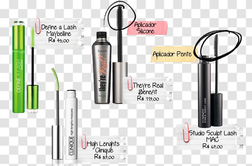 Mascara Lipstick Comb Eyelash Transparent PNG