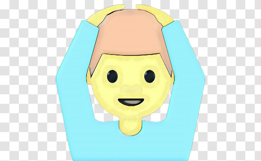 Face Yellow Cartoon Facial Expression Green - Smile Turquoise Transparent PNG