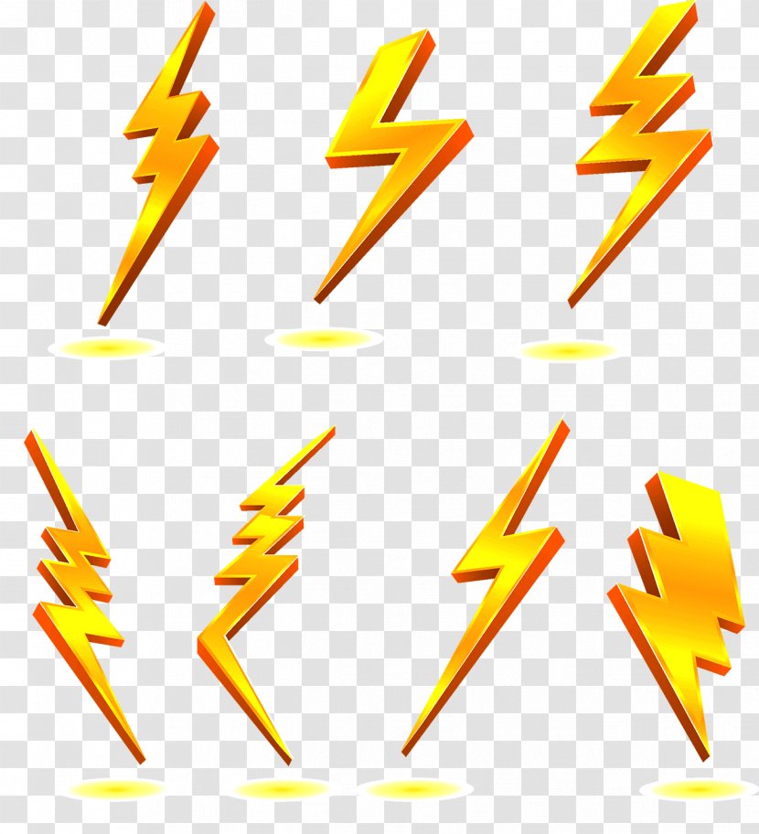Lightning Strike Clip Art - Technology Transparent PNG