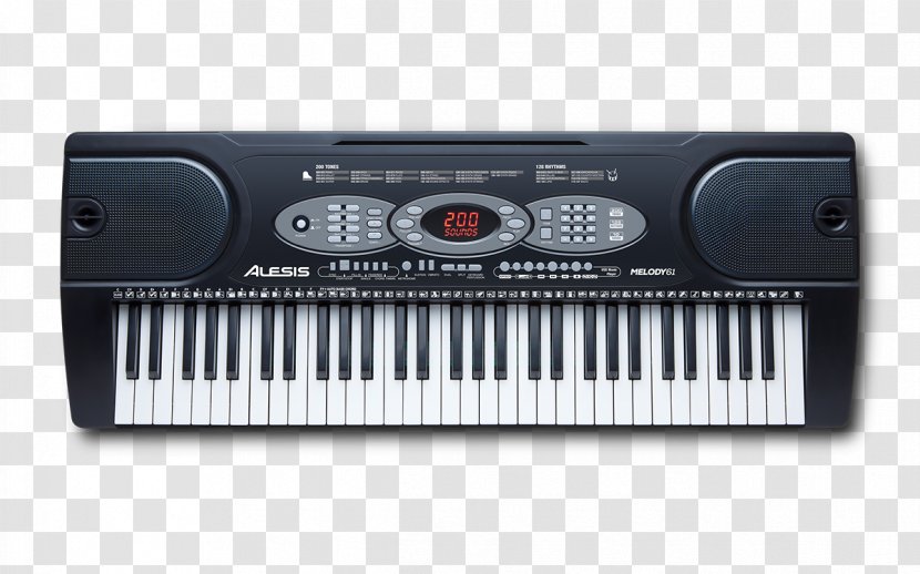 Electronic Keyboard Alesis Melody 61 Musical Instruments Yamaha PSR - Digital Piano Transparent PNG