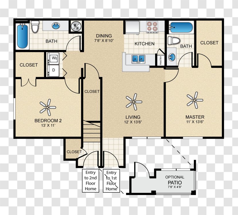 Floor Plan House - Storey - Design Transparent PNG