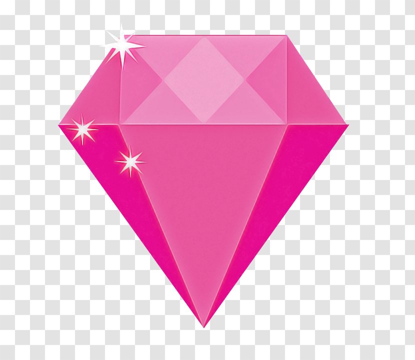 Pink Magenta Heart Triangle Pattern Transparent PNG