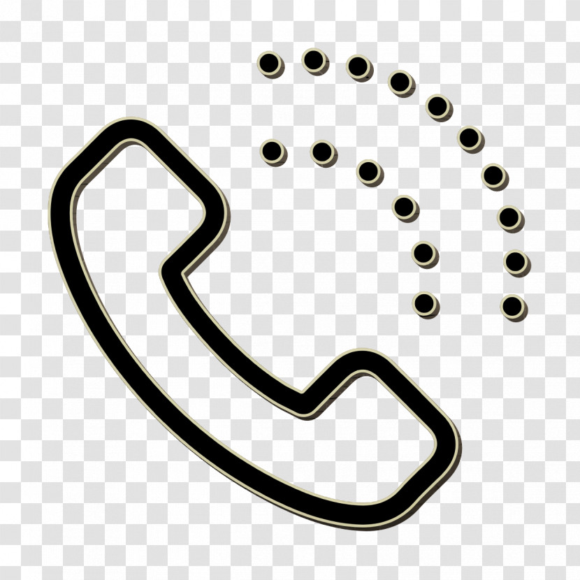Phone Call Icon Call Icon Dashed Elements Icon Transparent PNG